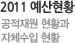 2011 예산현황 공적재원 현황과 자체수입 현황
