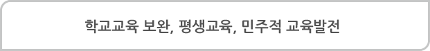 학교교육 보완, 평생교육, 민주적 교육발전