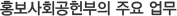 홍보사회공헌부의 주요 업무
